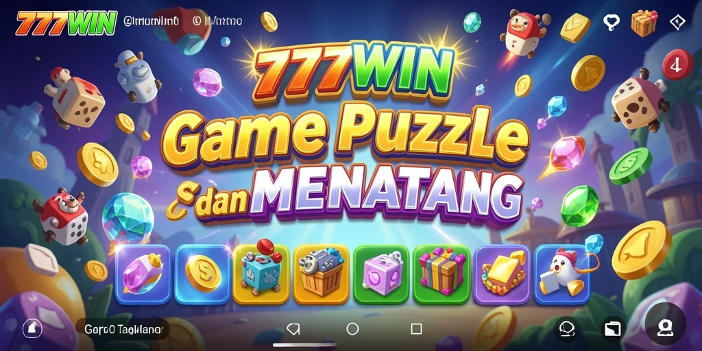 Screenshot gameplay menampilkan tantangan Puzzle dalam 777WIN.