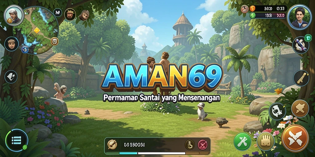 Tampilan menarik dari gameplay AMAN69 yang seru.