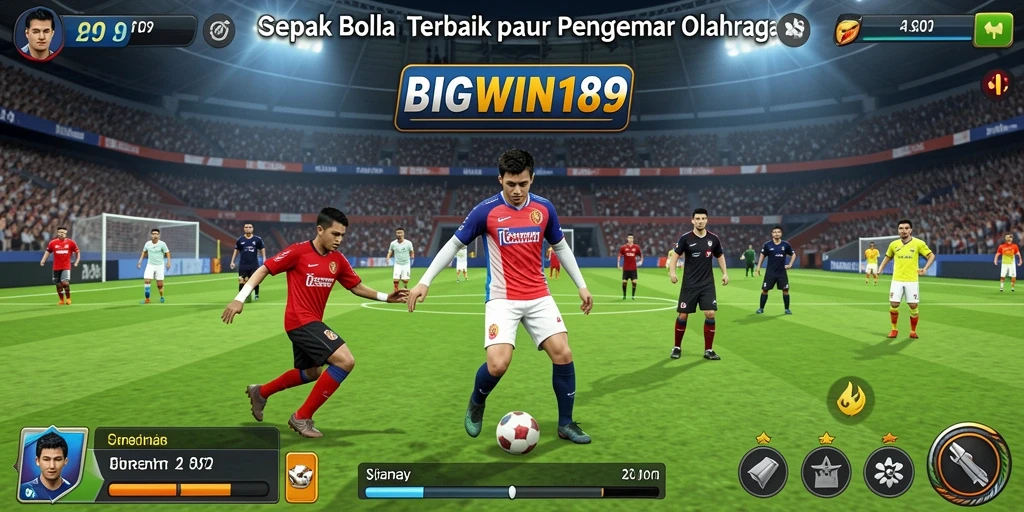 Tampilan menarik dari gameplay sepak bola yang dinamis dalam BIGWIN189.