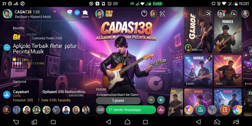 Tampilan gameplay interaktif di CADAS138 dengan fitur karaoke.