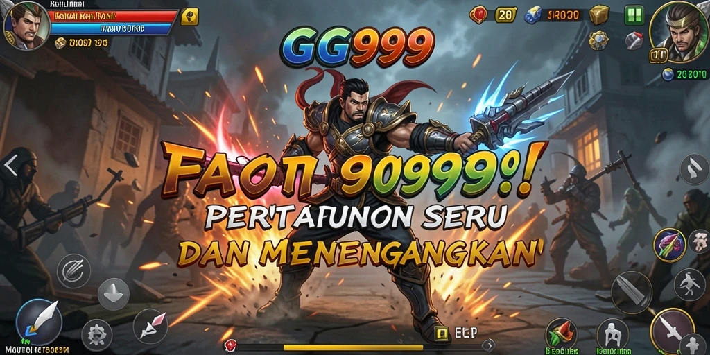 Tangkapan layar dari pertarungan mendebarkan di GG999 dengan karakter unik.