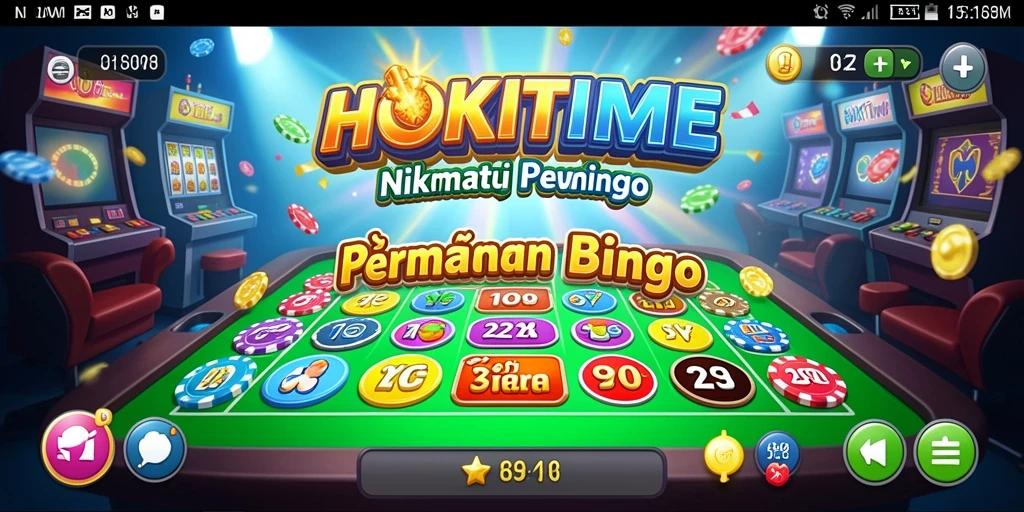 Tampilan permainan Bingo HOKITIME yang seru dan interaktif.