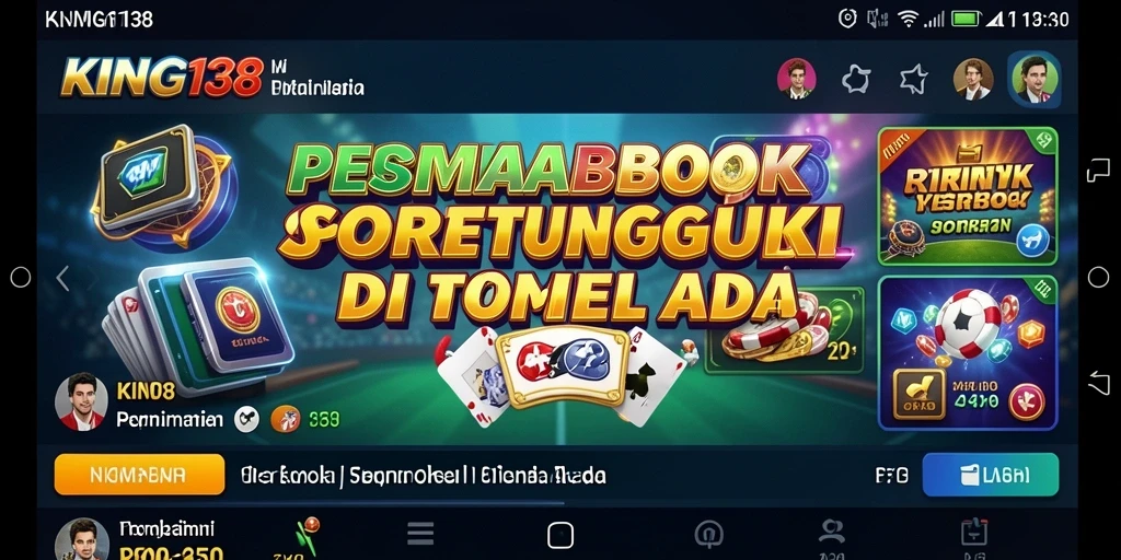 Tampilan utama <strong>KING138</strong> dengan berbagai pilihan taruhan olahraga.