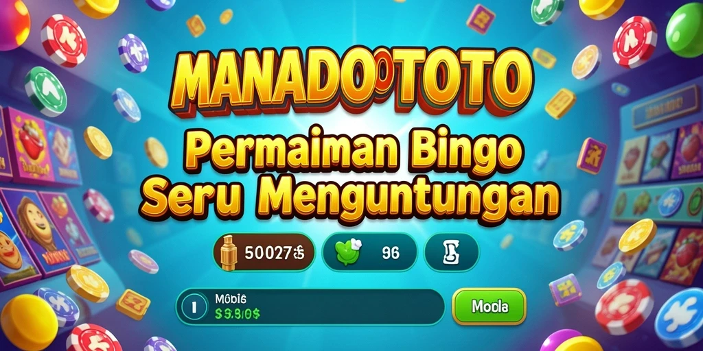 Tampilan gameplay seru di MANADOTOTO saat bermain Bingo.