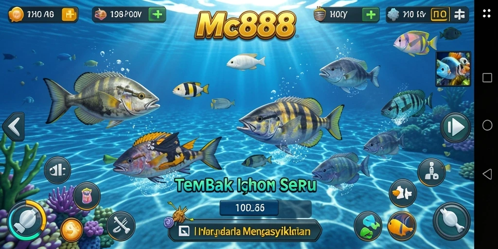 Gameplay seru MC888 dalam Tembak Ikan yang menyenangkan.