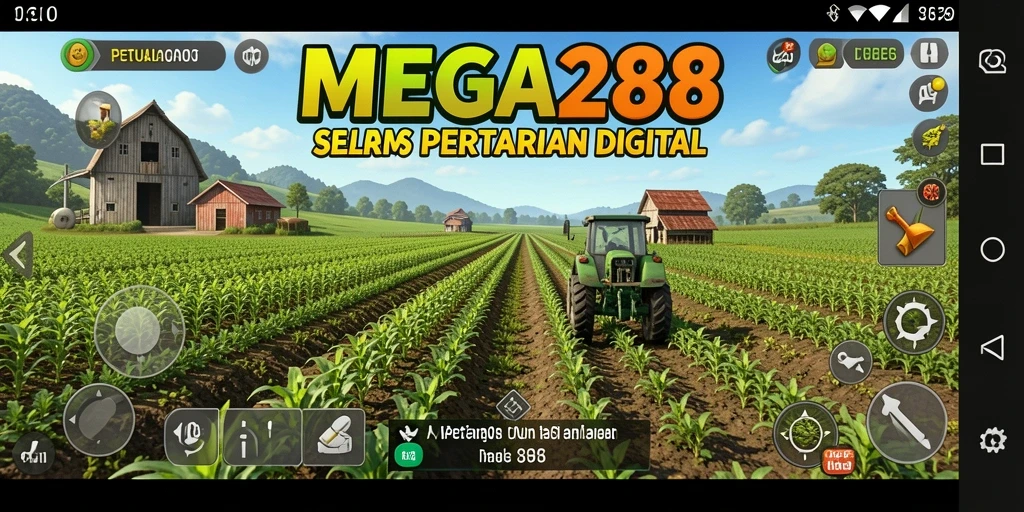 Screenshot gameplay MEGA288 menampilkan aktivitas bertani yang mengasyikkan.