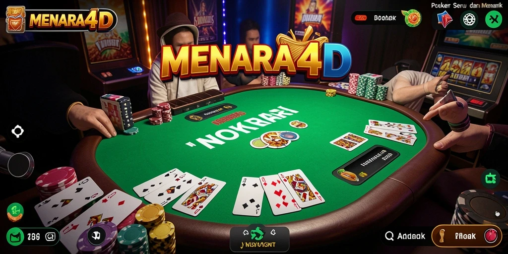 Tampilan gameplay Poker yang menarik di MENARA4D.