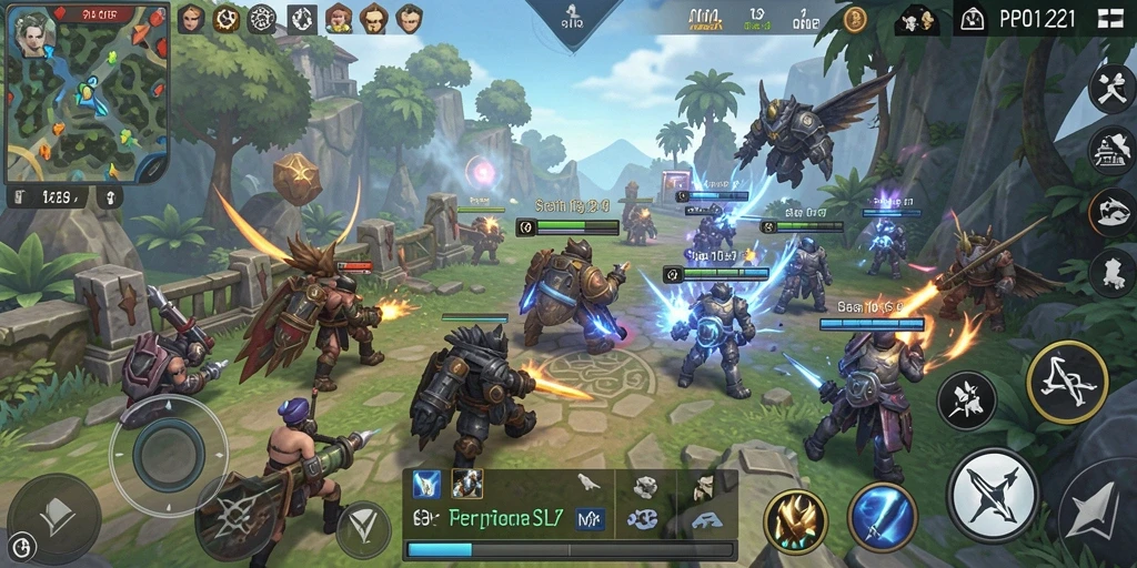 Tampilan gameplay seru dalam MPO1221 yang menarik dan interaktif.