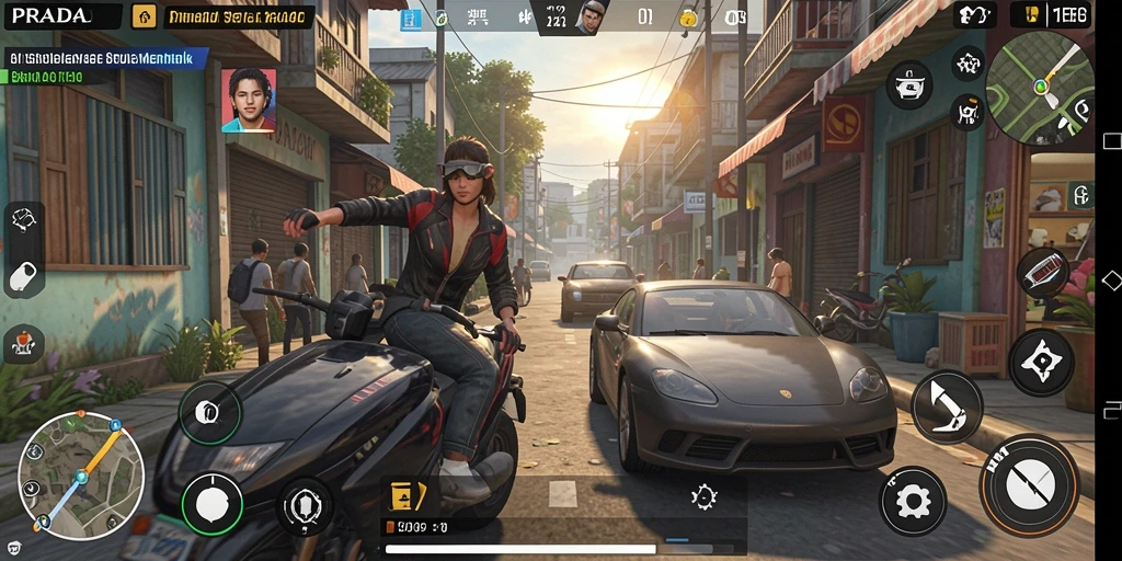 Screenshot utama PRADA4D menunjukkan gameplay simulasi yang menarik dan interaktif.