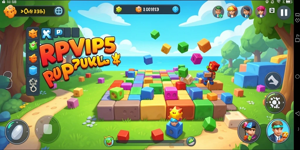 Screenshot RPVIP5 menampilkan gameplay Puzzle yang menarik.