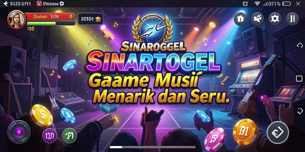 Tampilan gameplay <strong>SINARTOGEL</strong> saat bermain musik, tampak seru dan interaktif.