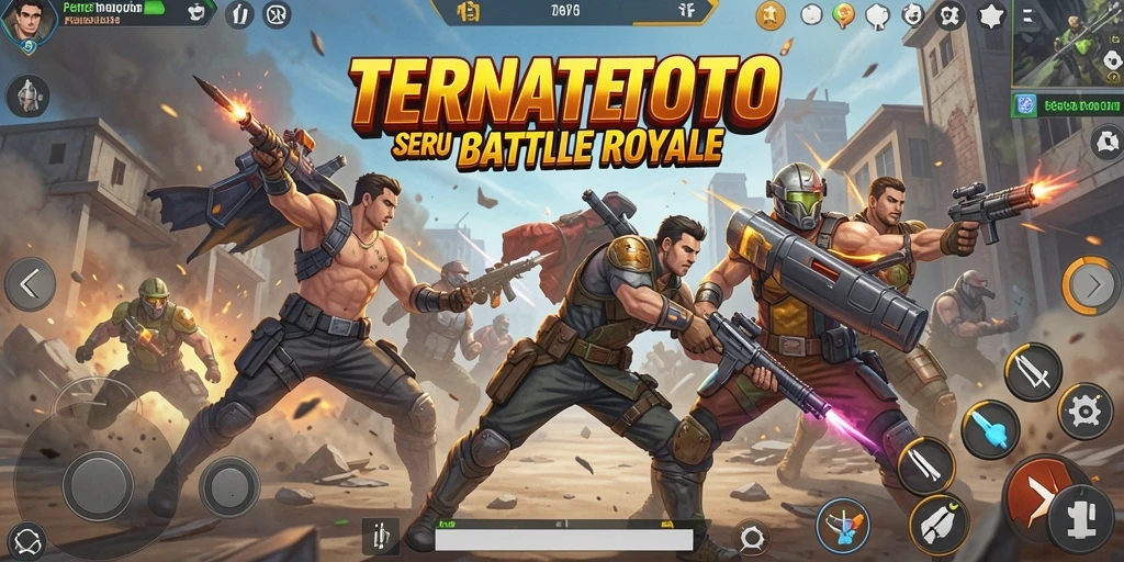Gameplay intens TERNATETOTO dalam pertempuran Battle Royale.