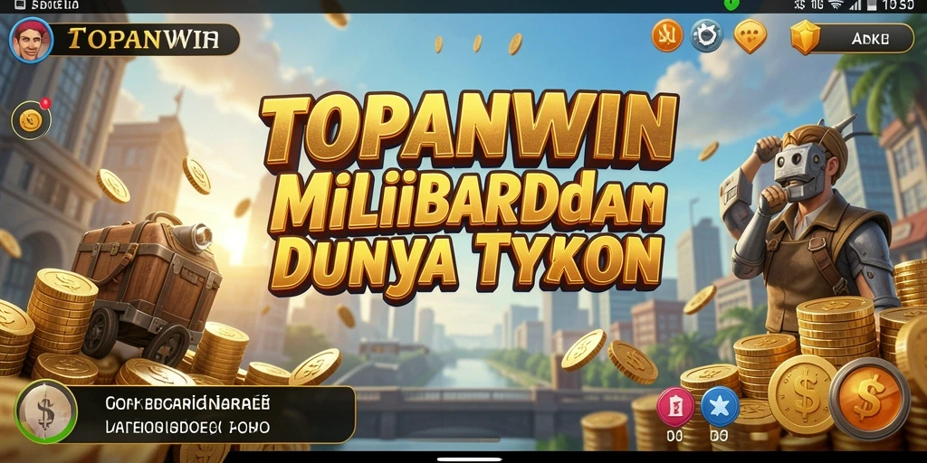 Tangkapan layar gameplay <strong>TOPANWIN</strong> yang menampilkan aksi seru dalam membangun kerajaan bisnis.