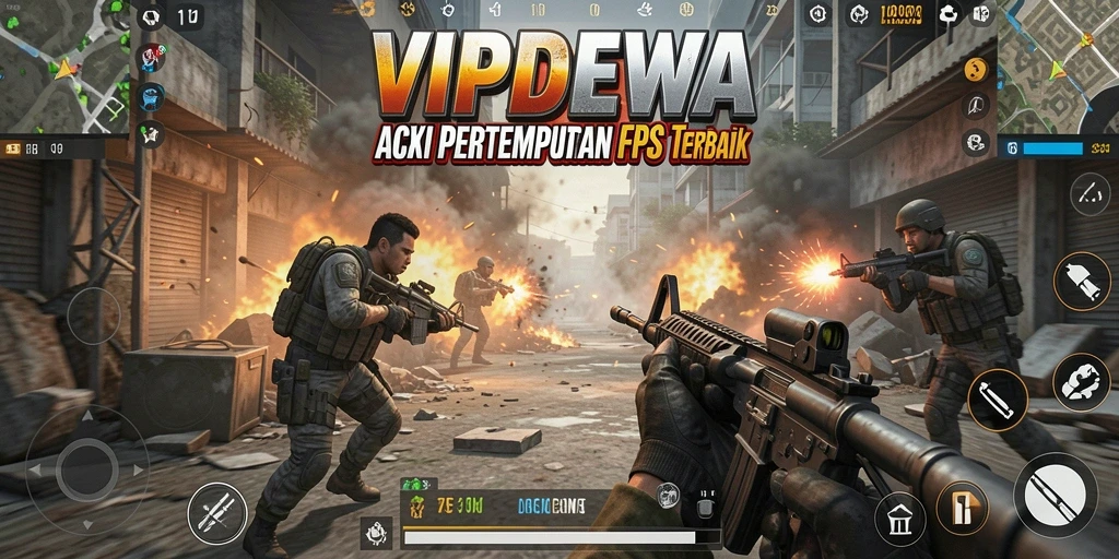Tangkapan layar gameplay <strong>VIPDEWA</strong> yang menampilkan aksi seru di medan perang.