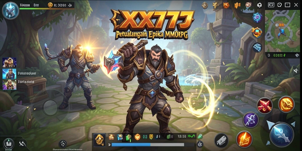 Gameplay dinamis dengan aksi seru dalam dunia MMORPG XXX777.